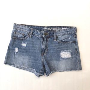 Gap Sexy Boyfriend Shorts. Indigo Blue Denim. 4